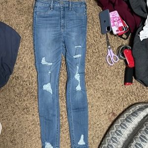 hollister ripped jeans